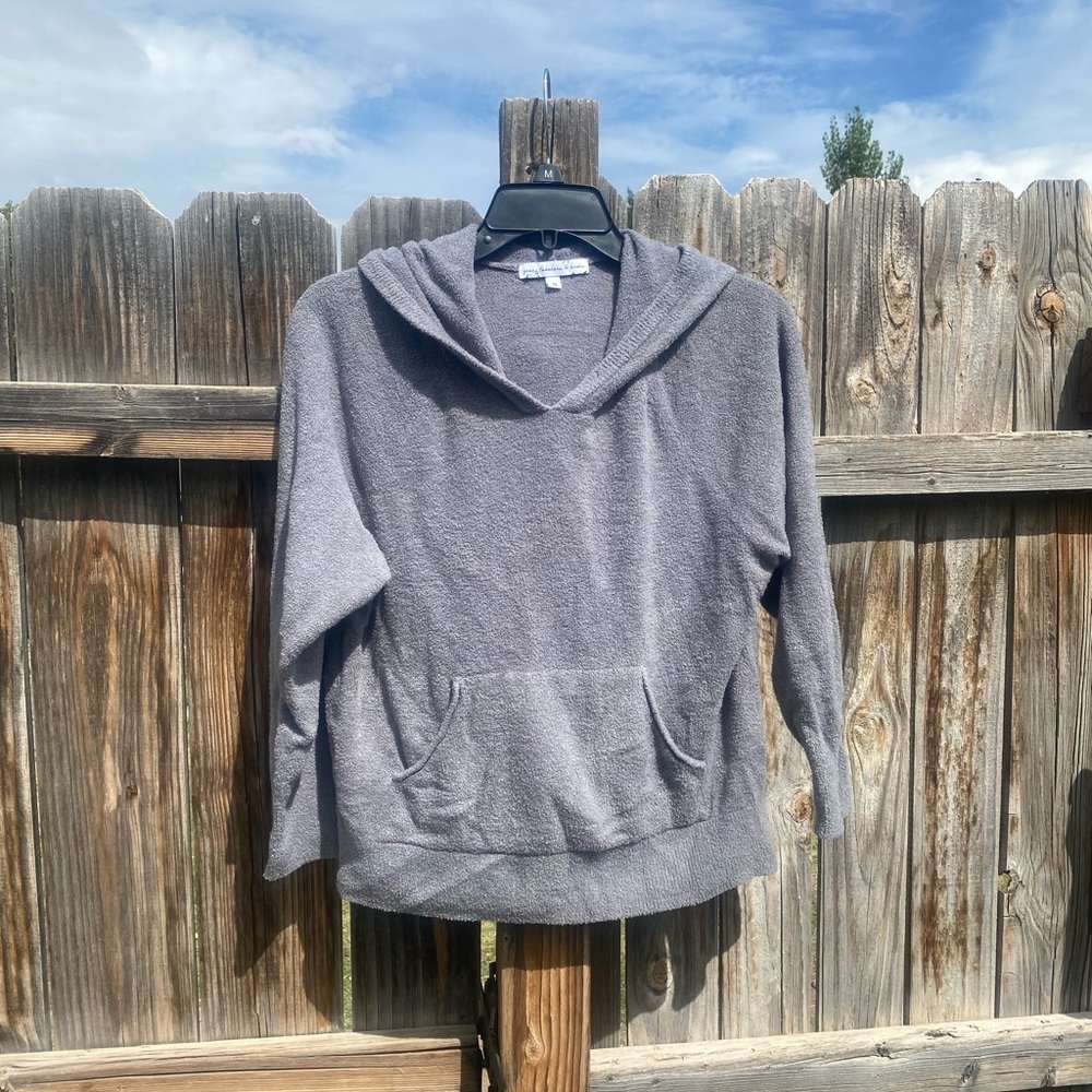 Cute crop top hooded pullover sweater